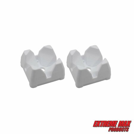 EXTREME MAX Extreme Max 3005.5008 Downrigger Weight Holder - 2-Pack, White 3005.5008